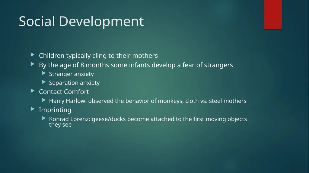 Psychology Chapter 3 Childhood Developmental - slide 13 of 20