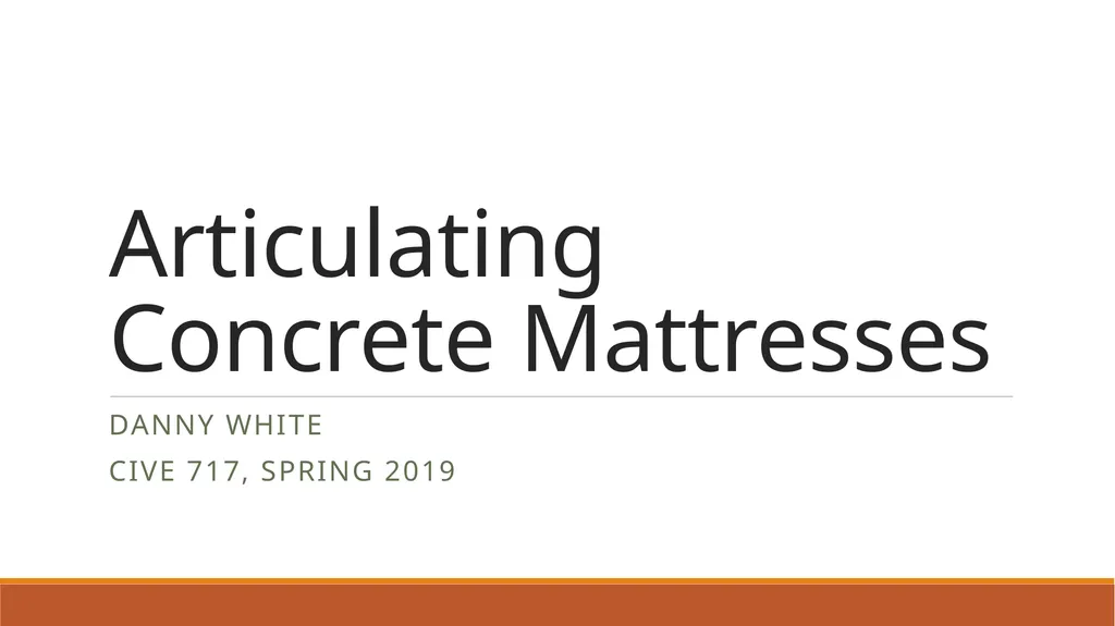Articulating Concrete Mattresses Danny White Cive - slide 1 of 11