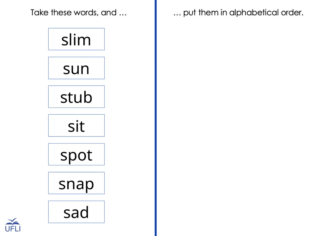 ABC Order Activity: This activity is designed to - slide 5 of 6