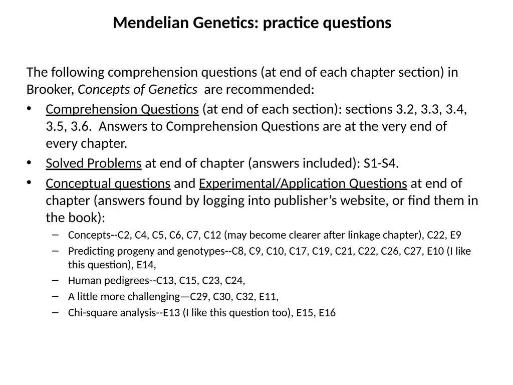 Why do non-Mendelian patterns occur? (When to - slide 10 of 13