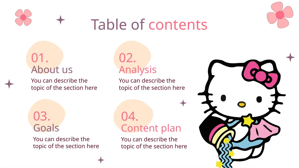 Hello Kitty Here is where your presentation begins - slide 2 of 52