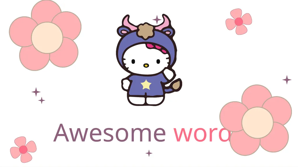 Hello Kitty Here is where your presentation begins - slide 12 of 52