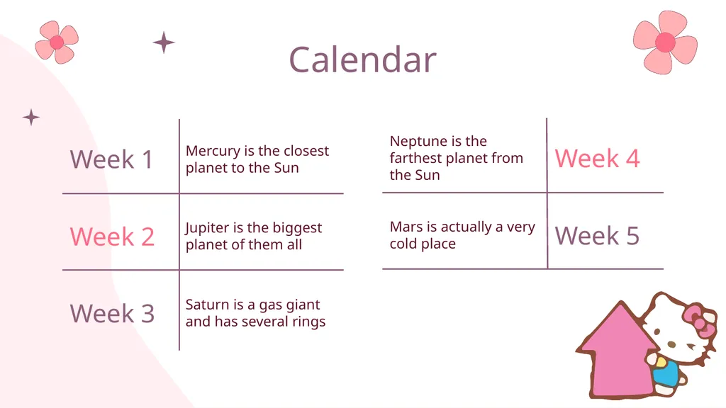 Hello Kitty Here is where your presentation begins - slide 33 of 52