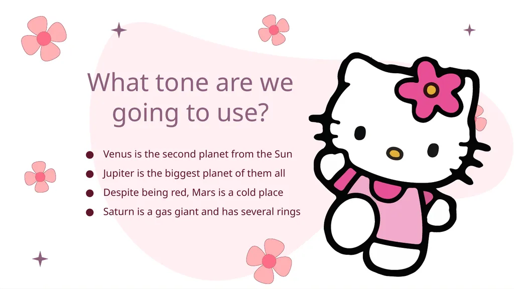 Hello Kitty Here is where your presentation begins - slide 30 of 52