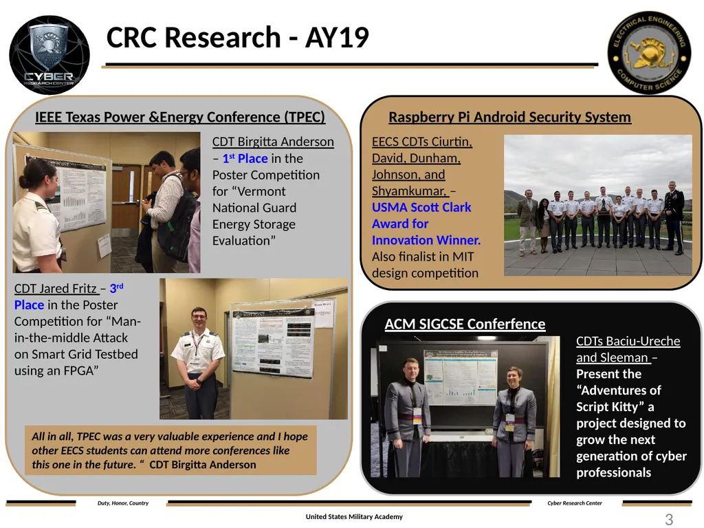 LTC Ray Blaine, Ph.D., P.E. Overview and Mission - slide 3 of 8