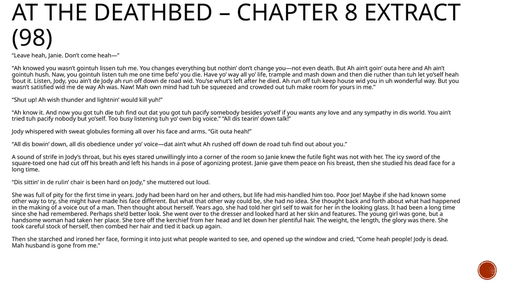 The Dream Shatters (again) LO: to explore the - slide 22 of 93