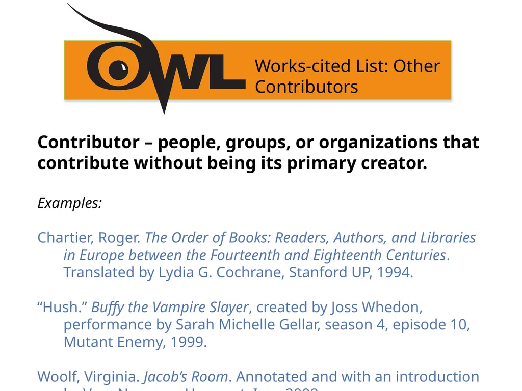 MLA 9th Edition Formatting and Style Guide Purdue - slide 37 of 47