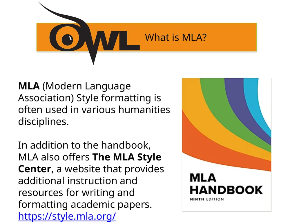MLA 9th Edition Formatting and Style Guide Purdue - slide 2 of 47