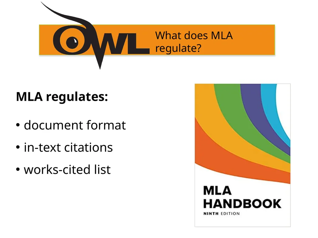 MLA 9th Edition Formatting and Style Guide Purdue - slide 3 of 47