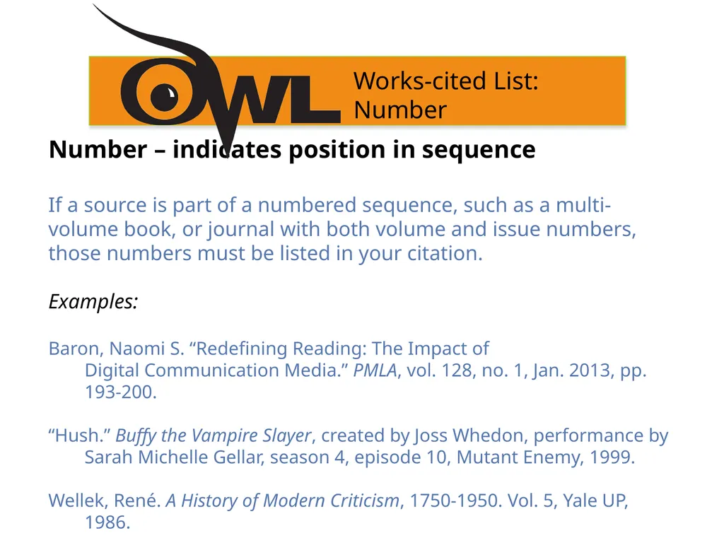 MLA 9th Edition Formatting and Style Guide Purdue - slide 39 of 47