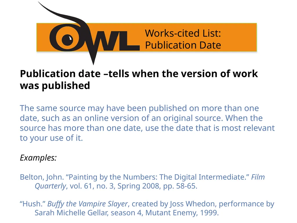 MLA 9th Edition Formatting and Style Guide Purdue - slide 41 of 47