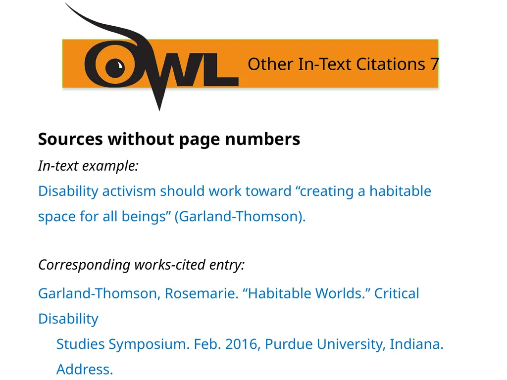 MLA 9th Edition Formatting and Style Guide Purdue - slide 25 of 47