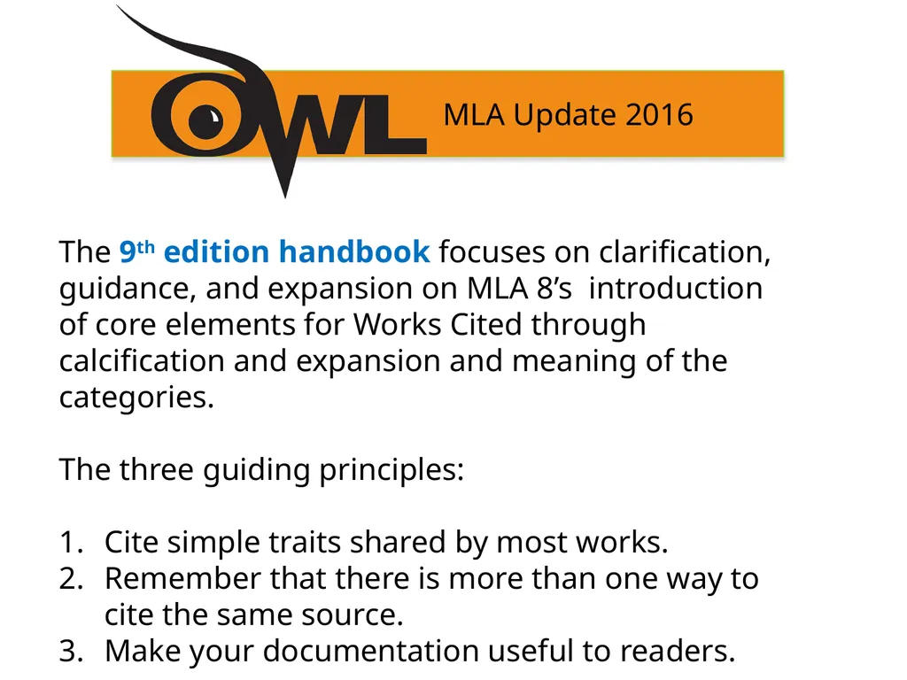 MLA 9th Edition Formatting and Style Guide Purdue - slide 4 of 47