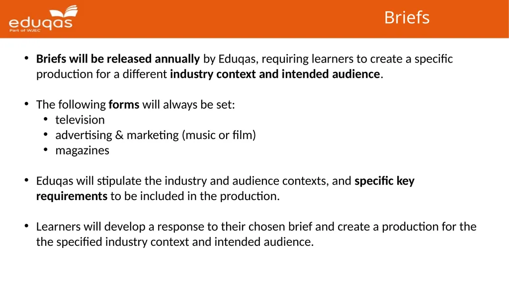 Eduqas GCE Media Studies First Teaching: 2017 - slide 29 of 37