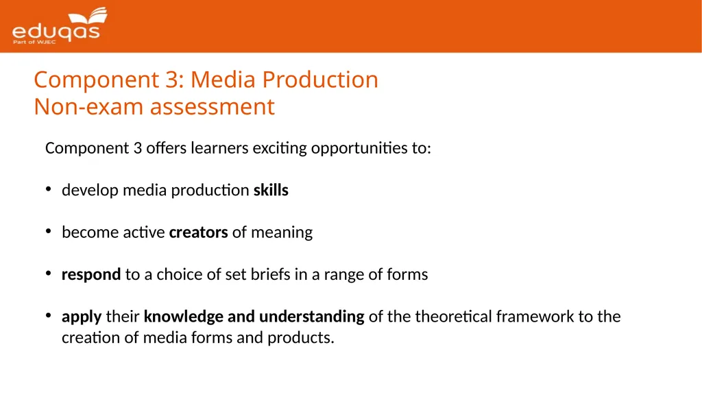 Eduqas GCE Media Studies First Teaching: 2017 - slide 26 of 37