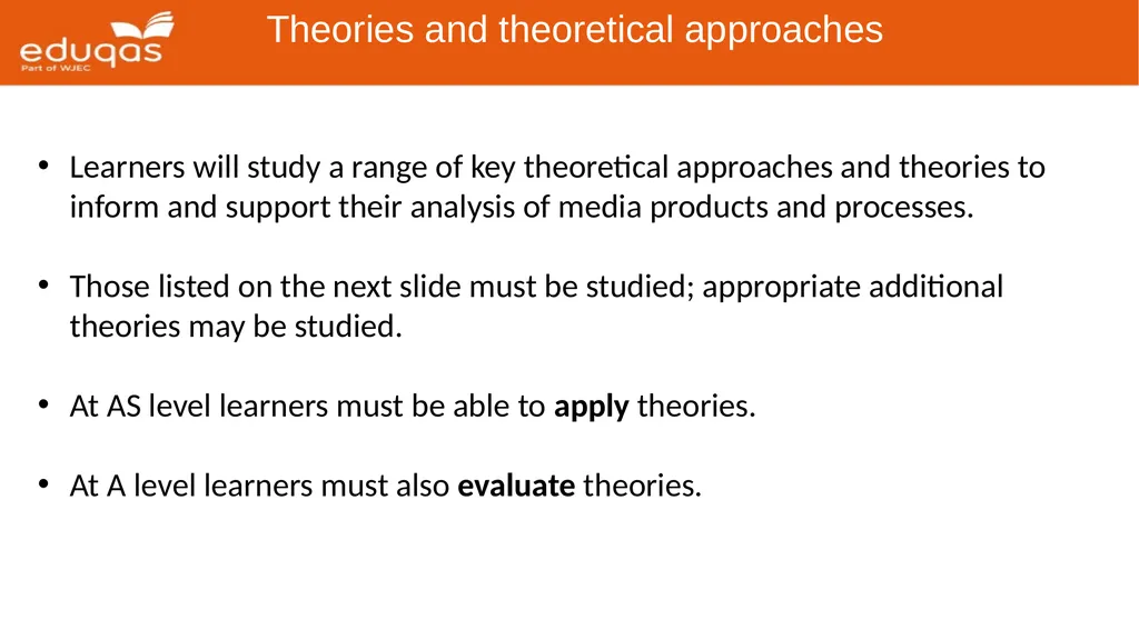 Eduqas GCE Media Studies First Teaching: 2017 - slide 8 of 37