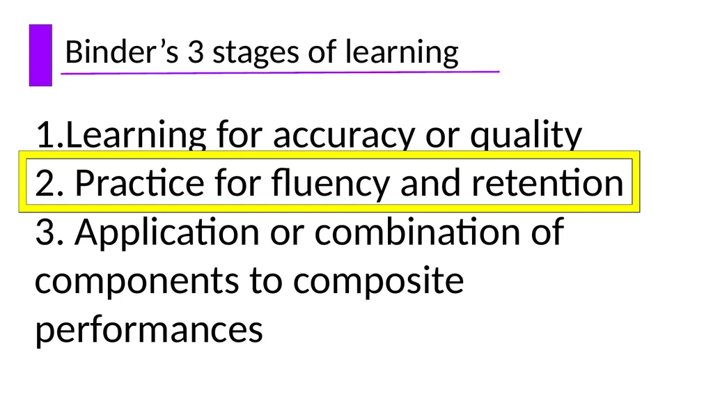 The Instructional Hierarchy: A framework for - slide 13 of 38