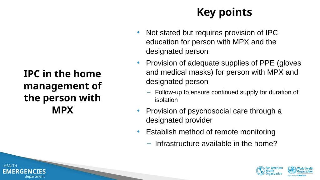 Infection Prevention and Control (IPC) practices - slide 3 of 4