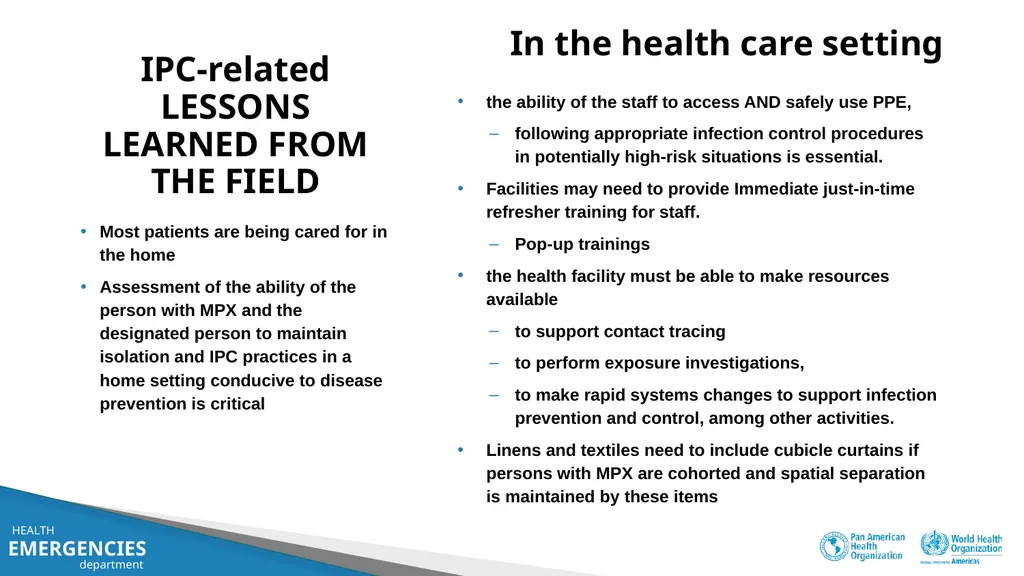 Infection Prevention and Control (IPC) practices - slide 4 of 4