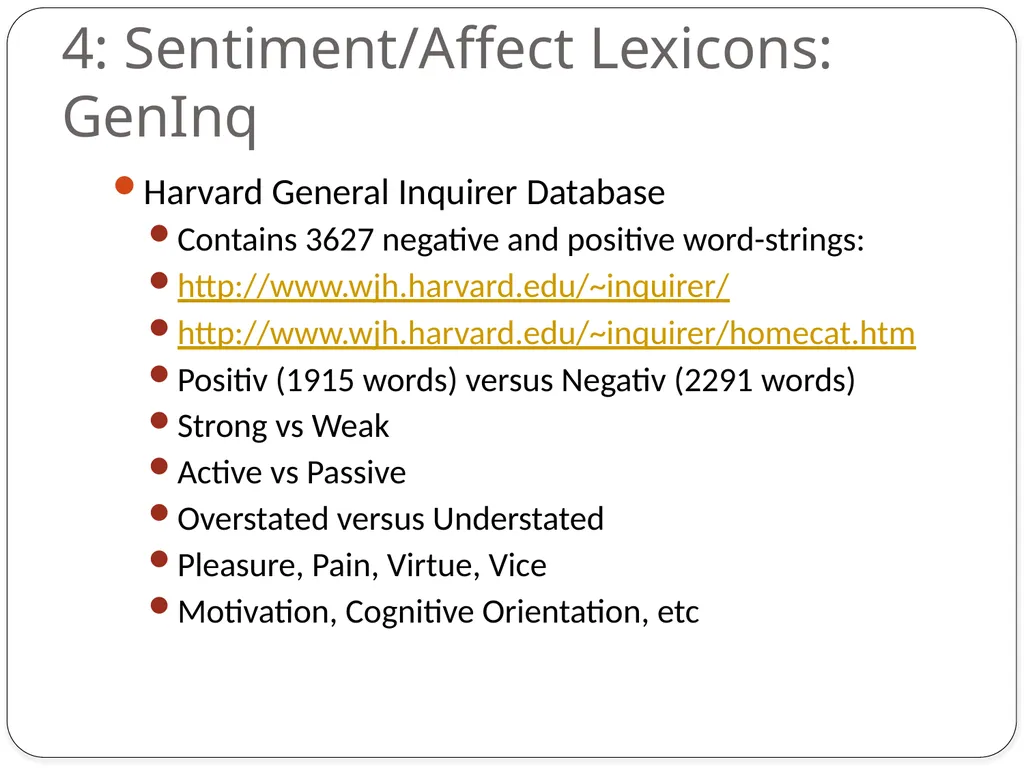 Dan Jurafsky Lecture 1: Sentiment Lexicons and - slide 50 of 74
