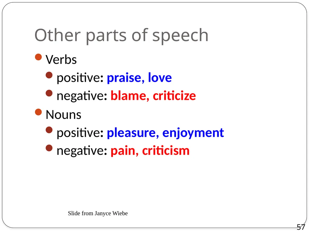 Dan Jurafsky Lecture 1: Sentiment Lexicons and - slide 57 of 74