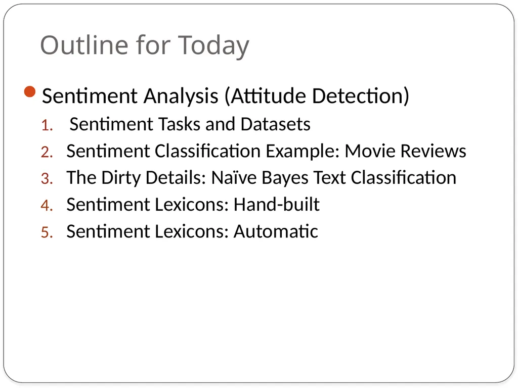Dan Jurafsky Lecture 1: Sentiment Lexicons and - slide 5 of 74