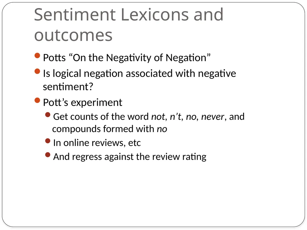 Dan Jurafsky Lecture 1: Sentiment Lexicons and - slide 52 of 74