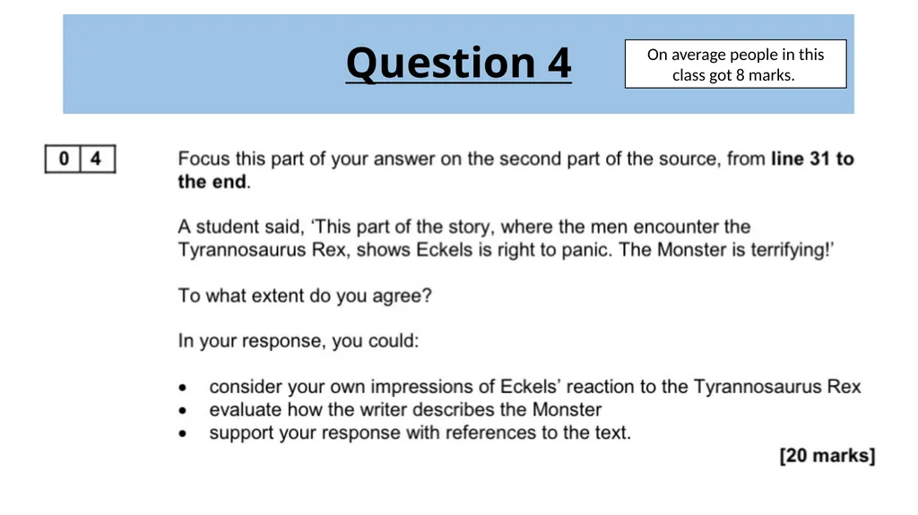 November Paper 1 Exam Question 1 Read again the - slide 15 of 23