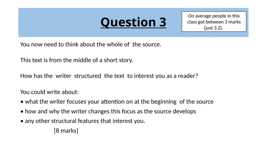 November Paper 1 Exam Question 1 Read again the - slide 10 of 23