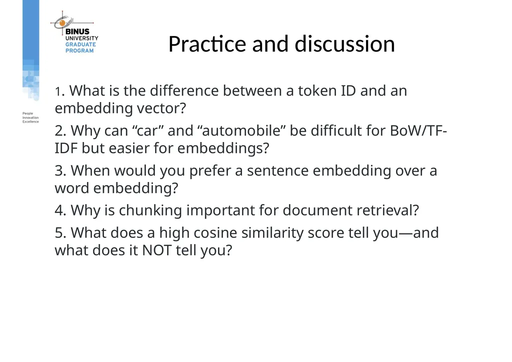 COMP9019046 Semantic Representation, Tokenization - slide 45 of 47