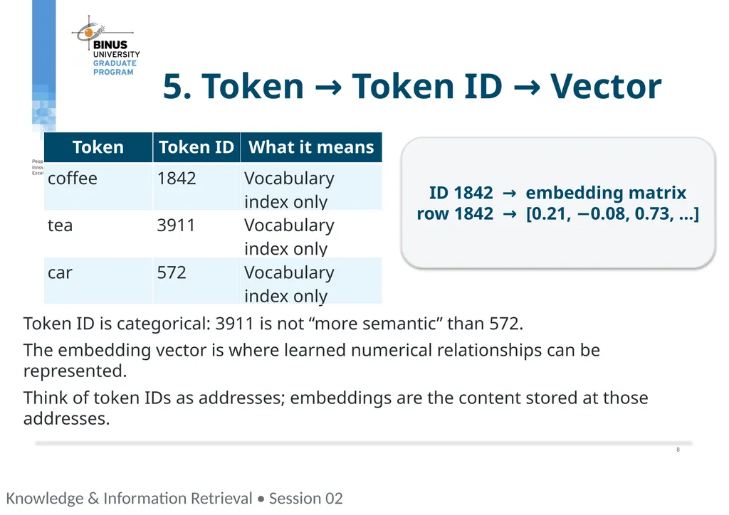 COMP9019046 Semantic Representation, Tokenization - slide 28 of 47