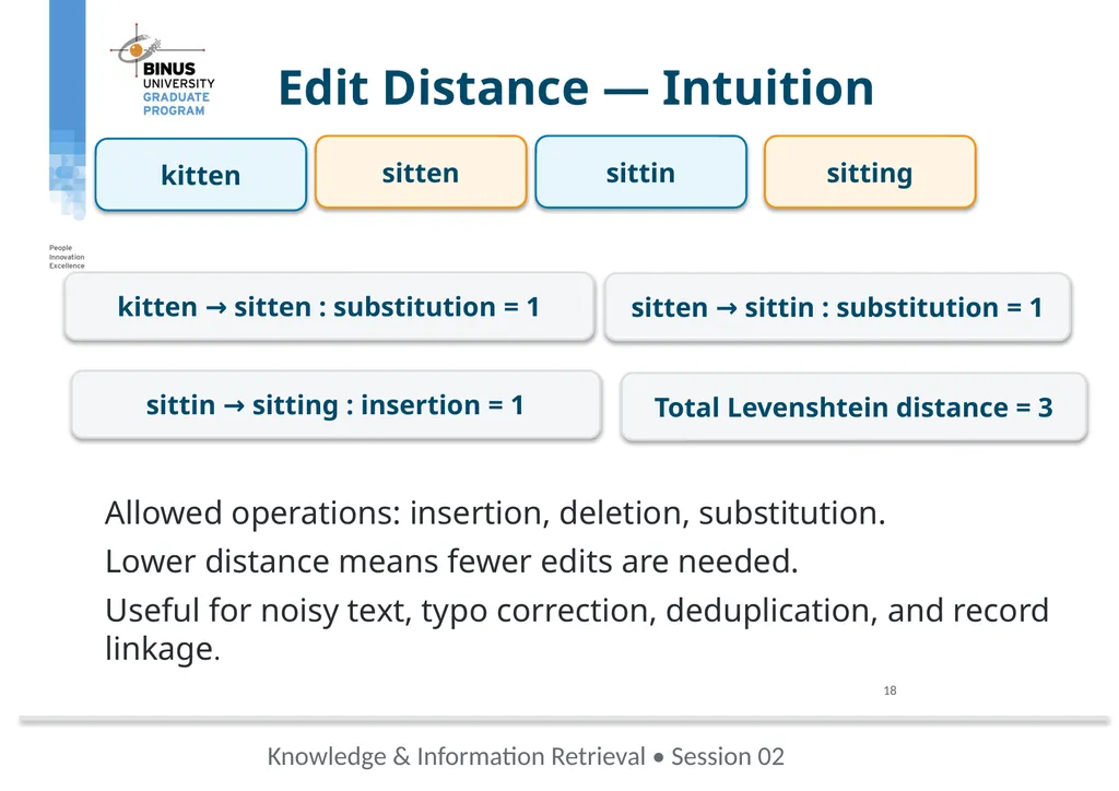 COMP9019046 Semantic Representation, Tokenization - slide 18 of 47