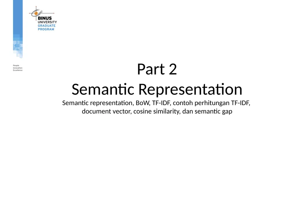COMP9019046 Semantic Representation, Tokenization - slide 21 of 47