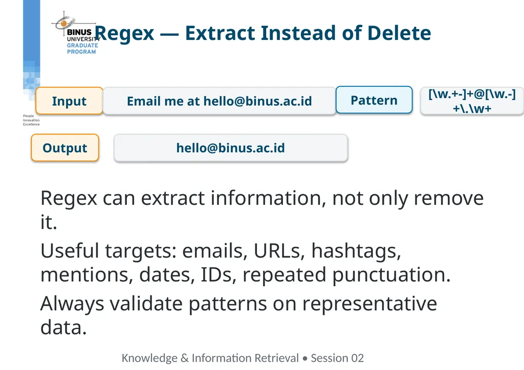 COMP9019046 Semantic Representation, Tokenization - slide 16 of 47