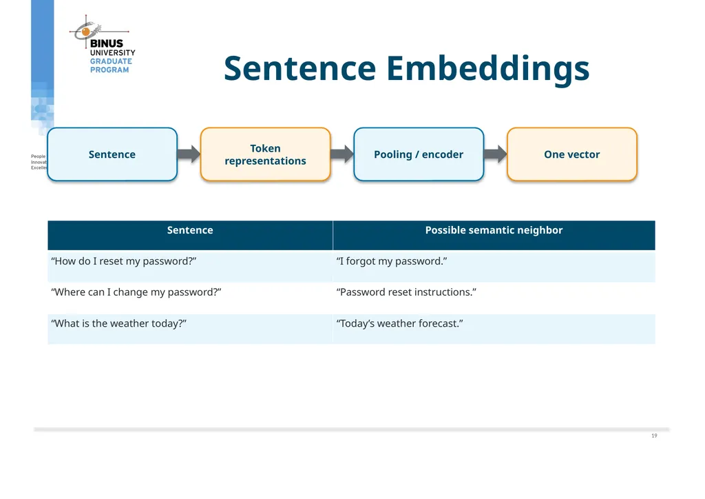 COMP9019046 Semantic Representation, Tokenization - slide 40 of 47