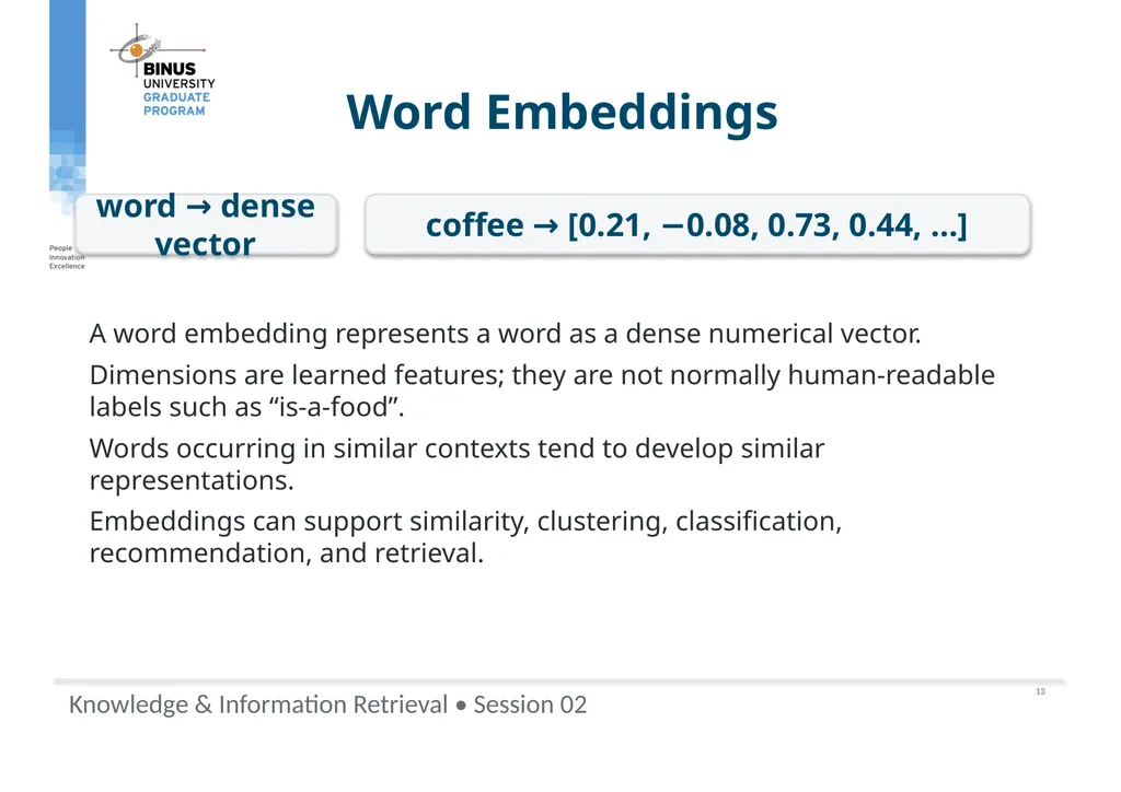 COMP9019046 Semantic Representation, Tokenization - slide 34 of 47
