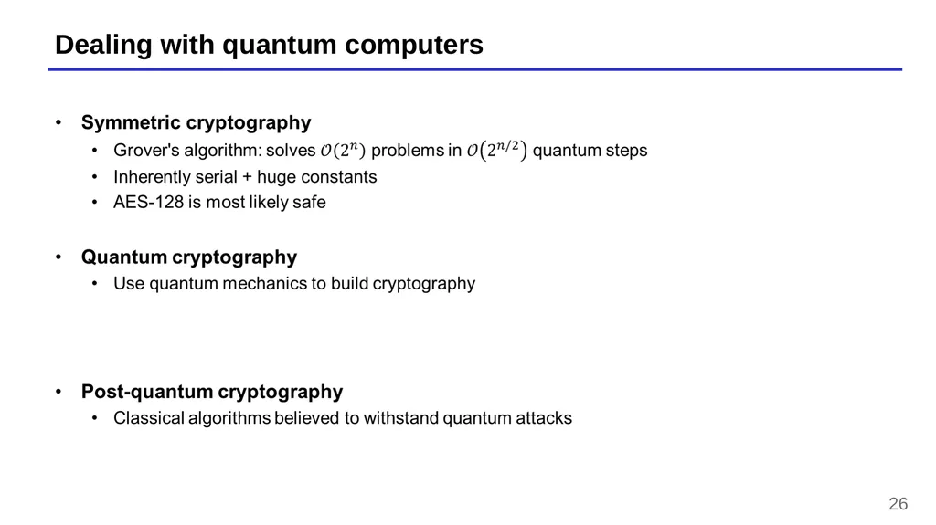 Lecture 13 – Quantum computers, Shor’s algorithm, - slide 26 of 34