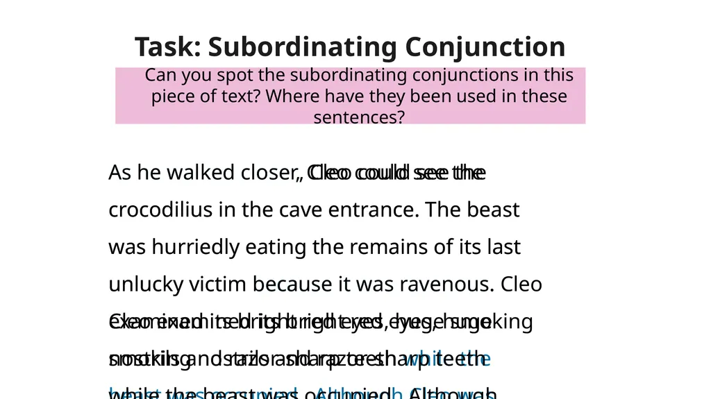 What is a conjunction? A conjunction links two or - slide 20 of 20