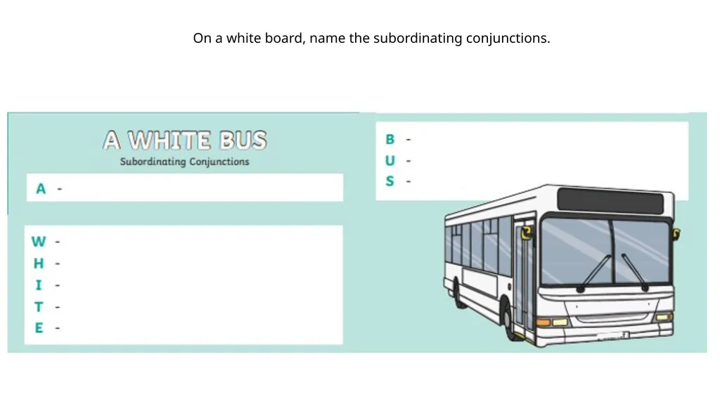 What is a conjunction? A conjunction links two or - slide 10 of 20