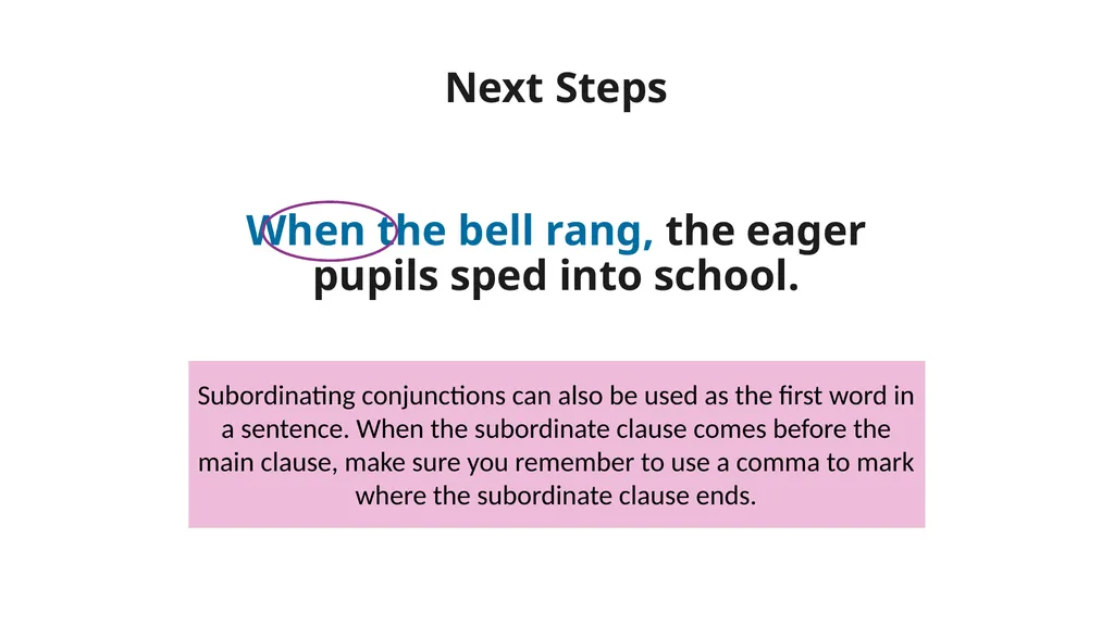 What is a conjunction? A conjunction links two or - slide 16 of 20