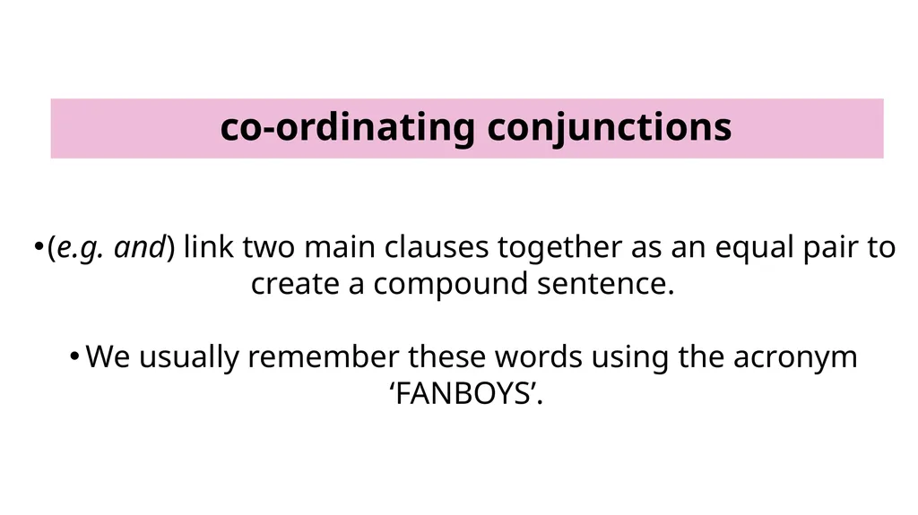 What is a conjunction? A conjunction links two or - slide 4 of 20