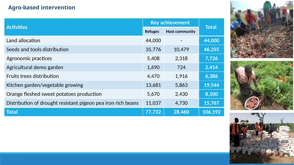 LIVELIHOODS IN BIDIBIDI Settlement transformation - slide 4 of 12