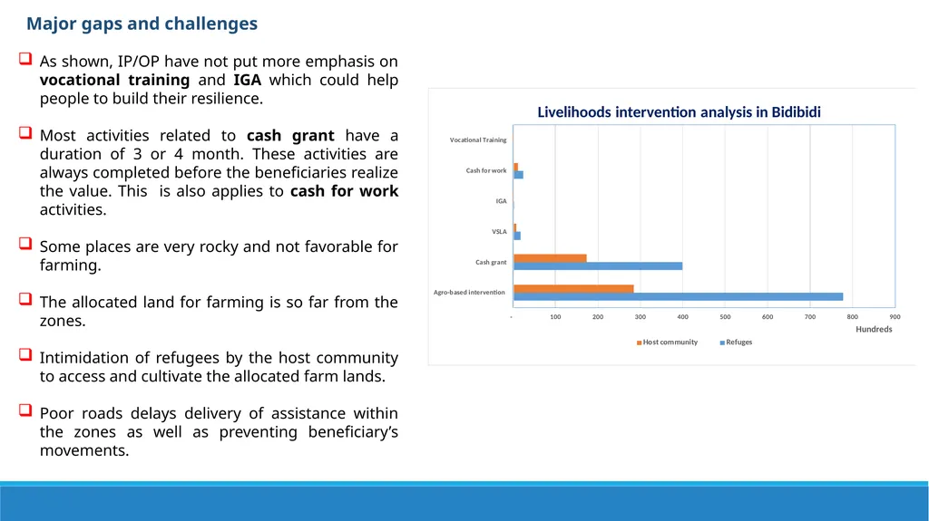 LIVELIHOODS IN BIDIBIDI Settlement transformation - slide 10 of 12