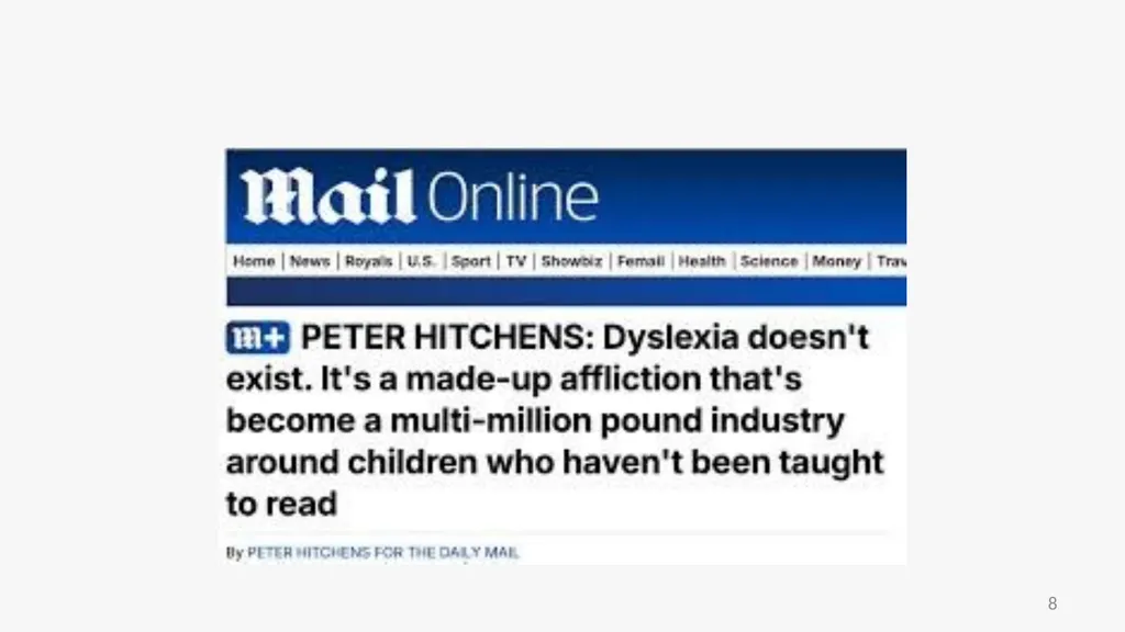 A Deep Dive into Dyslexia Presented by Donna - slide 8 of 30