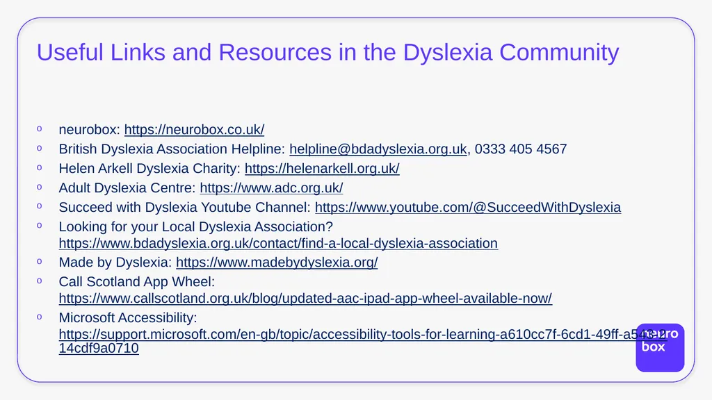 A Deep Dive into Dyslexia Presented by Donna - slide 29 of 30