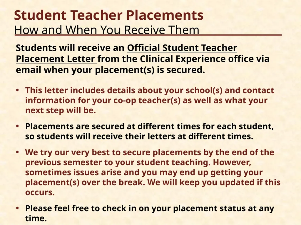Welcome Cooperating Teachers 2020 Welcome Student - slide 19 of 52