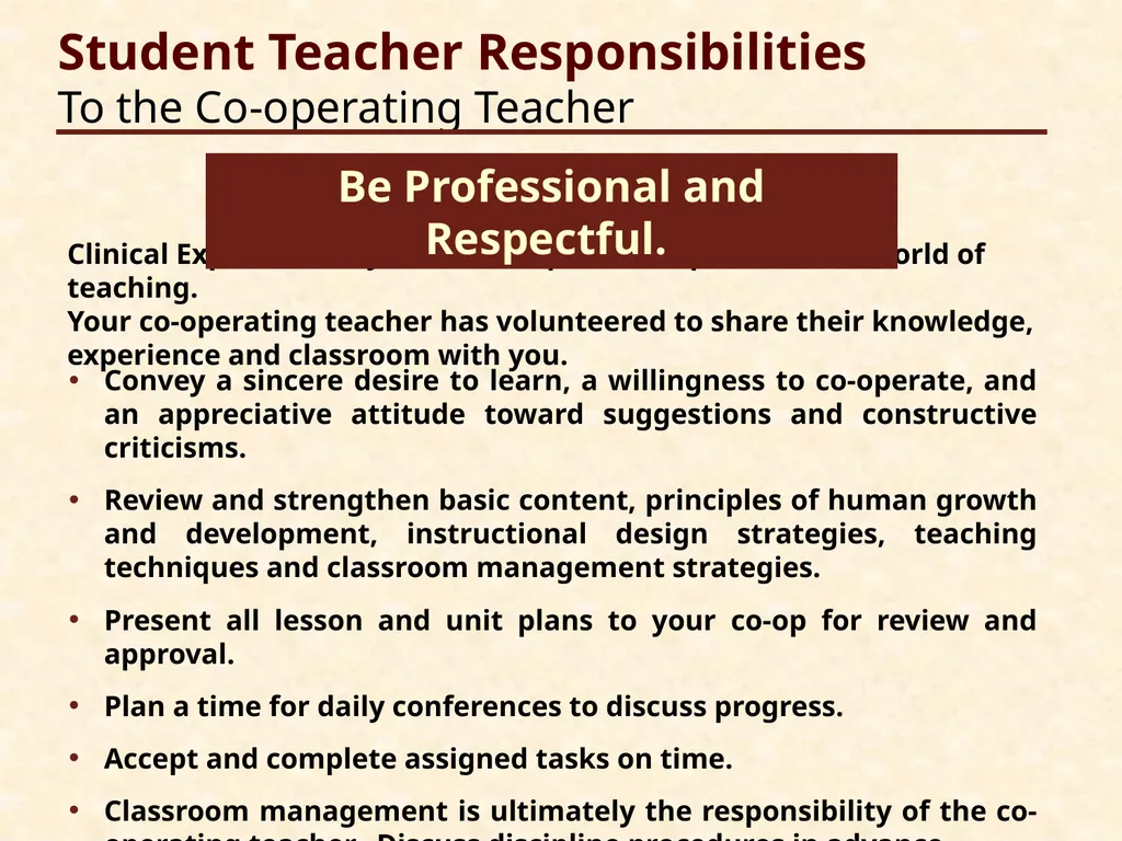 Welcome Cooperating Teachers 2020 Welcome Student - slide 40 of 52