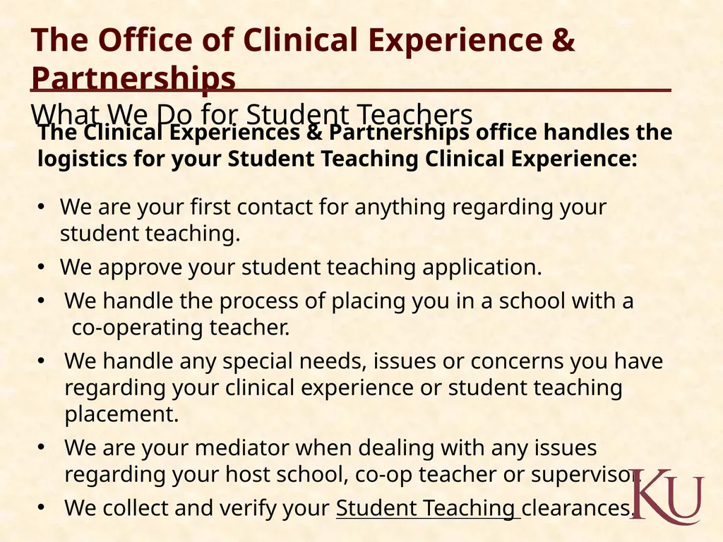 Welcome Cooperating Teachers 2020 Welcome Student - slide 6 of 52
