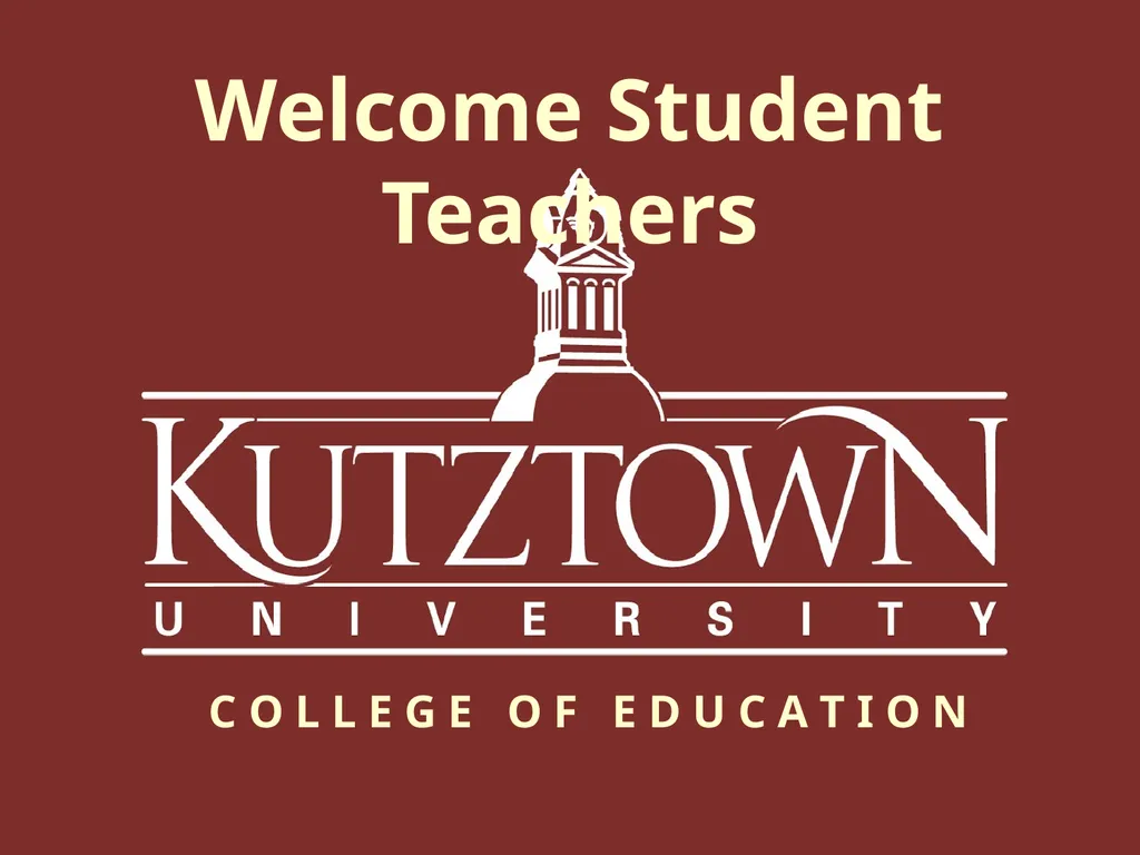 Welcome Cooperating Teachers 2020 Welcome Student