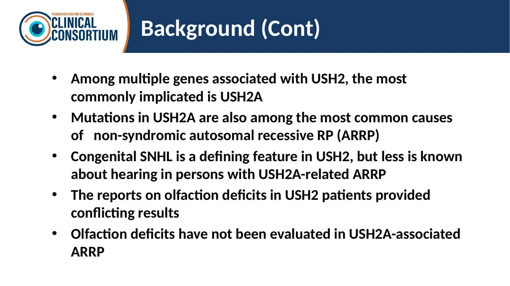 Auditory and olfactory findings in patients with - slide 4 of 26